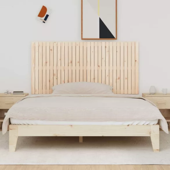 tömör fenyőfa fali fejtámla 185x3x90 cm