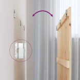 tömör fenyőfa fali fejtámla 185x3x90 cm