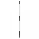 szürke tömör fenyőfa fali fejtámla 185x3x90 cm