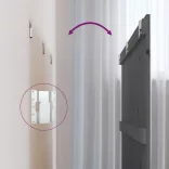 szürke tömör fenyőfa fali fejtámla 185x3x90 cm