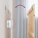 tömör fenyőfa fali fejtámla 140x3x90 cm