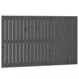 szürke tömör fenyőfa fali fejtámla 140 x 3 x 90 cm