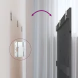 szürke tömör fenyőfa fali fejtámla 140 x 3 x 90 cm