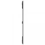 szürke tömör fenyőfa fali fejtámla 108 x 3 x 110 cm