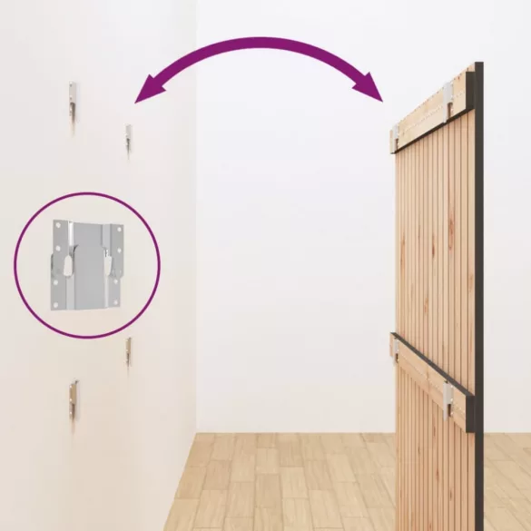 szürke tömör fenyőfa fali fejtámla 108 x 3 x 110 cm