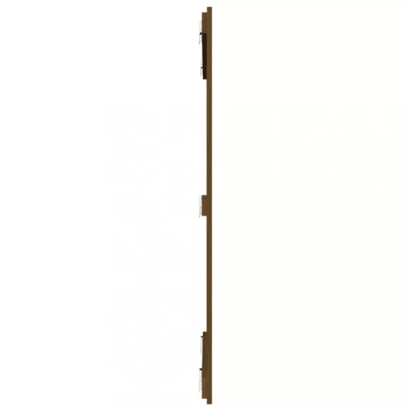 mézbarna tömör fenyőfa fali fejtámla 108 x 3 x 110 cm