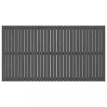 szürke tömör fenyőfa fali fejtámla 204x3x110 cm