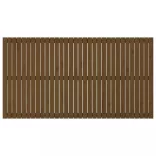 mézbarna tömör fenyőfa fali fejtámla 204x3x110 cm