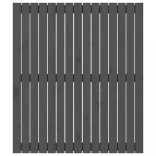 szürke tömör fenyőfa fali fejtámla 95,5x3x110 cm