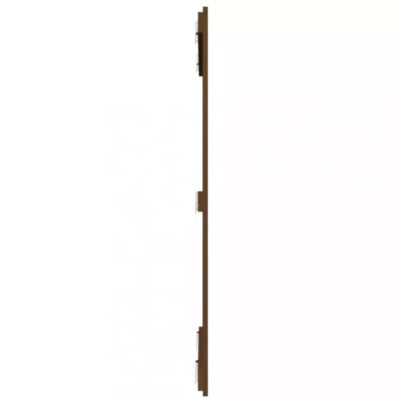 mézbarna tömör fenyőfa fali fejtámla 95,5x3x110 cm