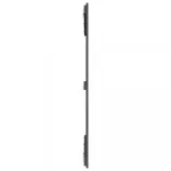 szürke tömör fenyőfa fali fejtámla 127,5x3x110 cm