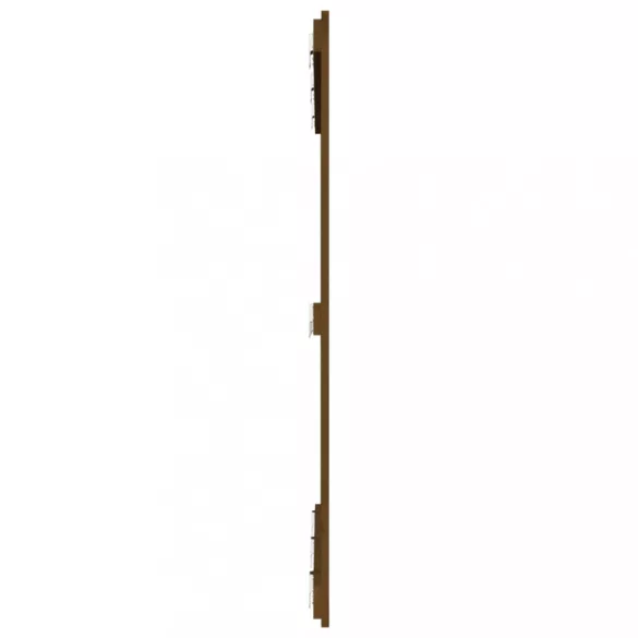 mézbarna tömör fenyőfa fali fejtámla 127,5x3x110 cm