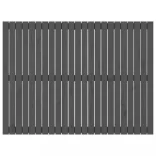 szürke tömör fenyőfa fali fejtámla 146,5x3x110 cm