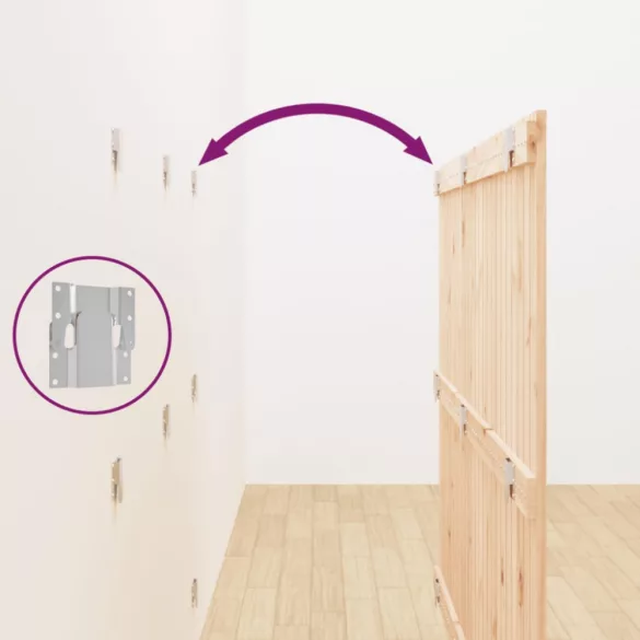 tömör fenyőfa fali fejtámla 159,5x3x110 cm