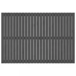 szürke tömör fenyőfa fali fejtámla 159,5x3x110 cm