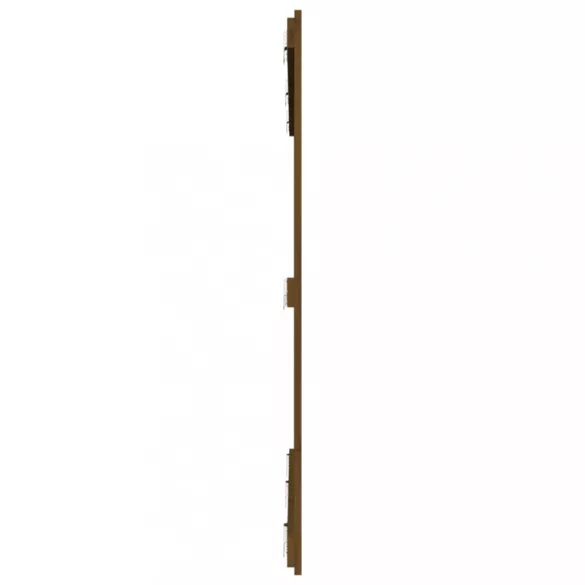 mézbarna tömör fenyőfa fali fejtámla 159,5x3x110 cm