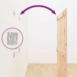 tömör fenyőfa fali fejtámla 82,5 x 3 x 110 cm