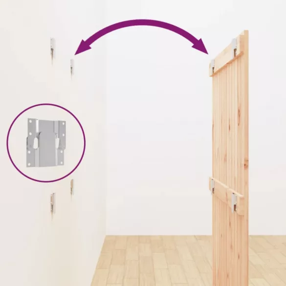 tömör fenyőfa fali fejtámla 82,5 x 3 x 110 cm