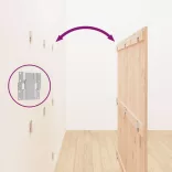 tömör fenyőfa fali fejtámla 166 x 3 x 110 cm