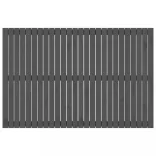 szürke tömör fenyőfa fali fejtámla 166 x 3 x 110 cm