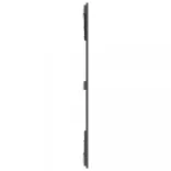 szürke tömör fenyőfa fali fejtámla 166 x 3 x 110 cm