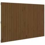 mézbarna tömör fenyőfa fali fejtámla 166 x 3 x 110 cm
