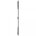 szürke tömör fenyőfa fali fejtámla 185 x 3 x 110 cm