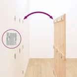 tömör fenyőfa fali fejtámla 140 x 3 x 110 cm