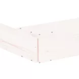 fehér nyolcszögű tömör fenyőfa homokozó ülésekkel