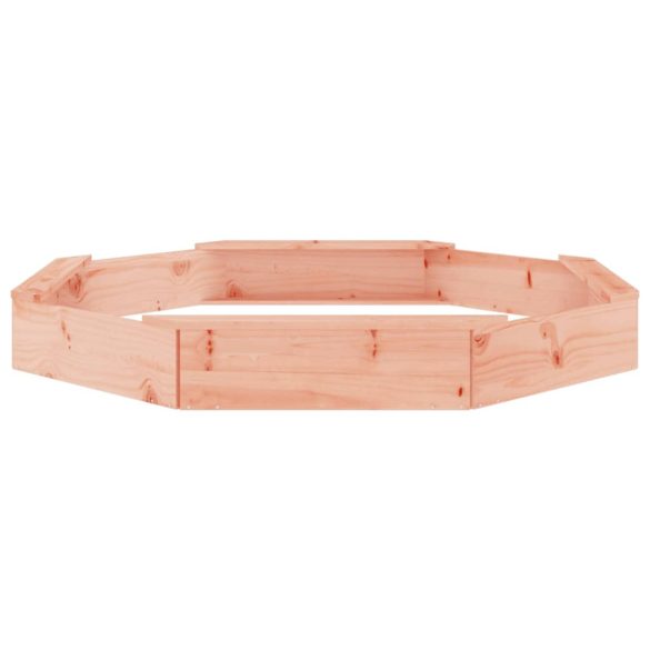 nyolcszög alakú tömör duglászfenyő homokozó ülésekkel