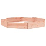 nyolcszög alakú tömör duglászfenyő homokozó ülésekkel