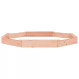 nyolcszög alakú tömör duglászfenyő homokozó ülésekkel