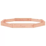 nyolcszög alakú tömör duglászfenyő homokozó ülésekkel