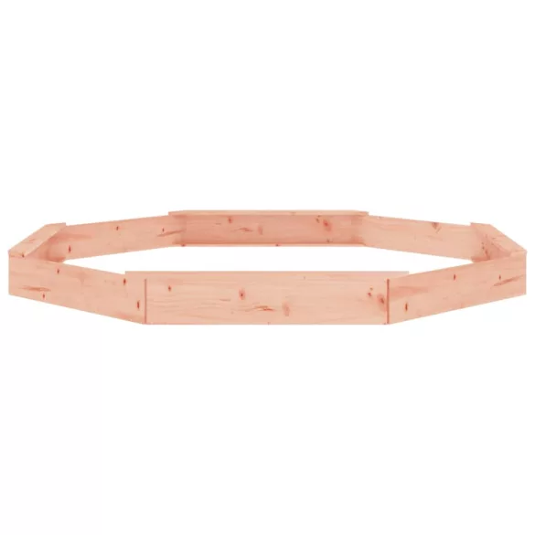 nyolcszög alakú tömör duglászfenyő homokozó ülésekkel