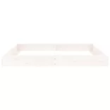 fehér négyszög alakú tömör fenyőfa homokozó ülésekkel