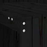 fekete tömör fenyőfa kétszemélyes erkélygarnitúra