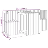 fekete tömör fenyőfa kétszemélyes erkélygarnitúra