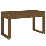 mézbarna tömör fenyőfa kerti pad 80 x 38 x 45 cm