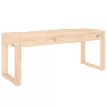 tömör fenyőfa kerti pad 110x38x45 cm