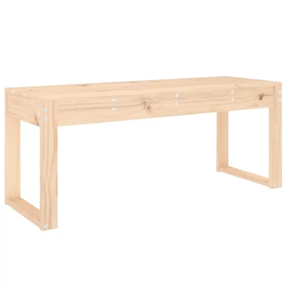 tömör fenyőfa kerti pad 110x38x45 cm