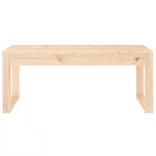 tömör fenyőfa kerti pad 110x38x45 cm