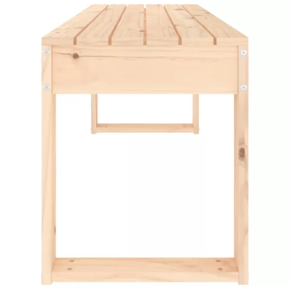 tömör fenyőfa kerti pad 110x38x45 cm