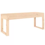 tömör fenyőfa kerti pad 110x38x45 cm