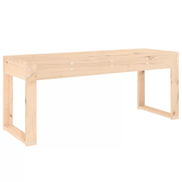 tömör fenyőfa kerti pad 110x38x45 cm