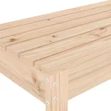 tömör fenyőfa kerti pad 110x38x45 cm