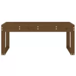 mézbarna tömör fenyőfa kerti pad 110x38x45 cm