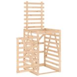 tömör fenyőfa szemeteskuka tároló 84x90x128,5 cm