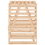 tömör fenyőfa szemeteskuka tároló 84x90x128,5 cm