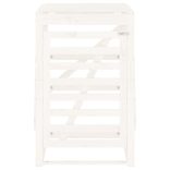 fehér tömör fenyőfa szemeteskuka tároló 84x90x128,5 cm