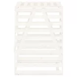 fehér tömör fenyőfa szemeteskuka tároló 84x90x128,5 cm